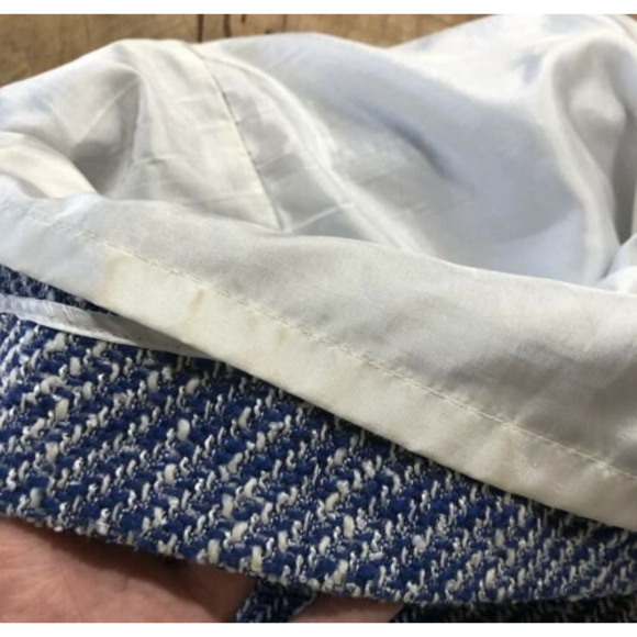 $358 Kate Spade New York Graphic Tweed Tunic Mini Dress Blue White Fringe 4 - Picture 12 of 12